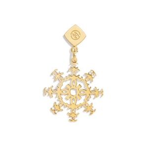 CHANEL Gold Snowflake Charm
